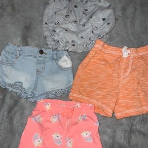 4 pairs or baby shorts